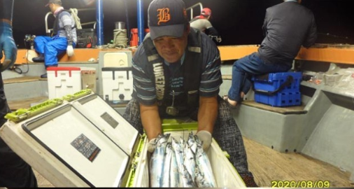 8월9일 여수왕갈치 (대박호) 조황사진입니다